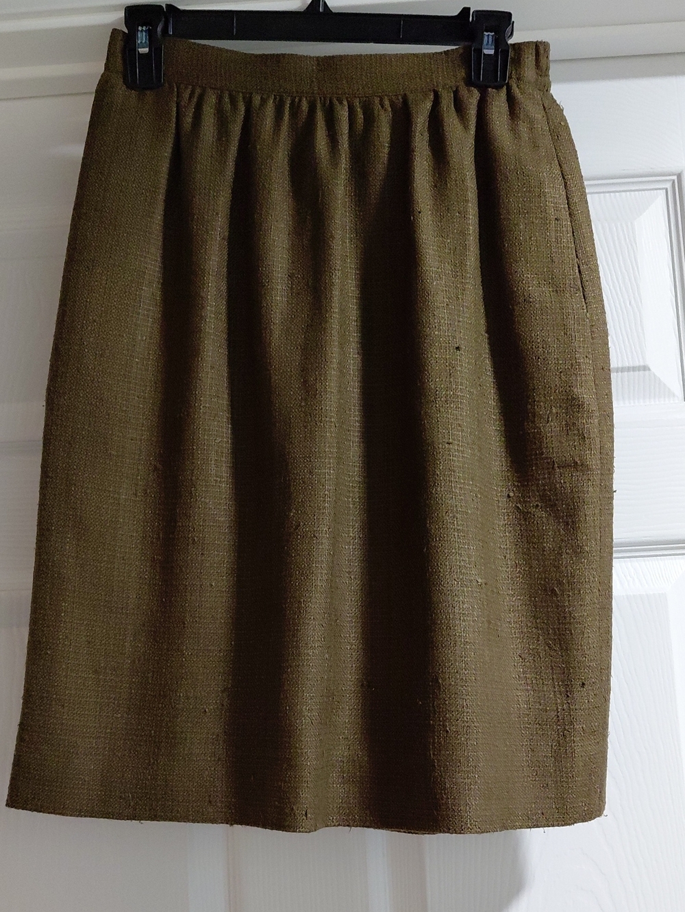 Doncaster Olive Green Pencil Skirt